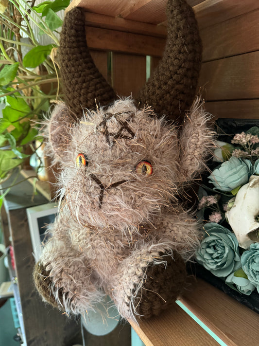 Beige Baphomet plushie