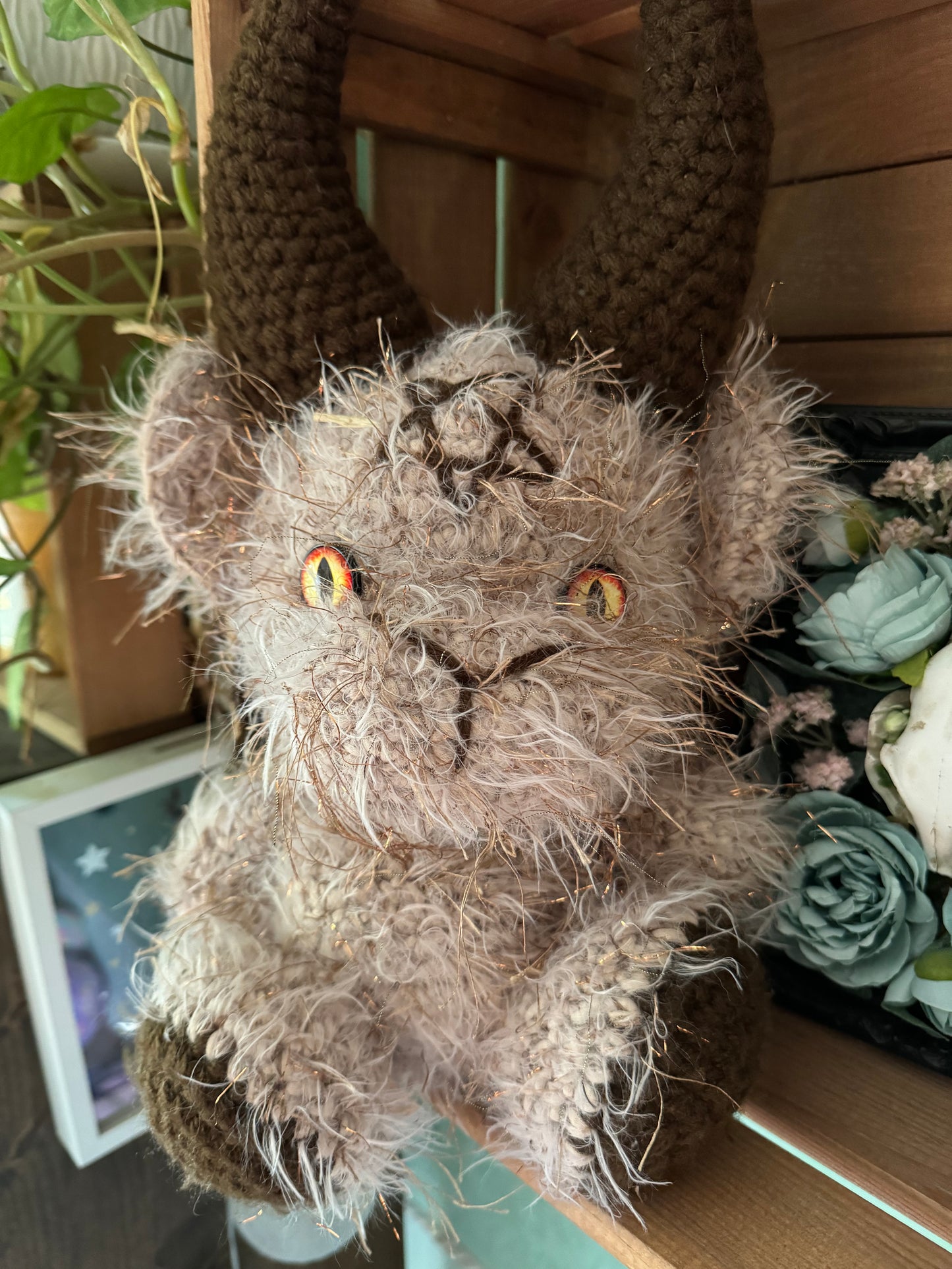 Beige Baphomet plushie