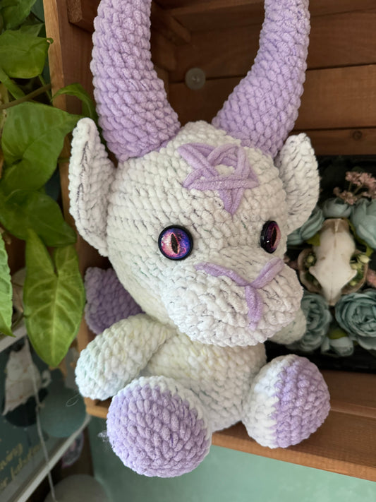 White Baphomet plushie